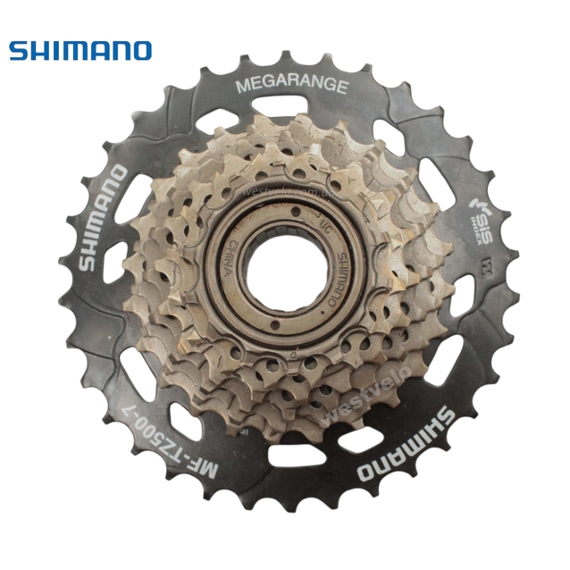 Зірка задня різьбова 7-рик Megarange SHIMANO MF-TZ 500 (14-34T) фото westvelo.com