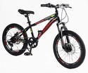 Велосипед 20 ST Corso «SPIRIT» ST-20316 сталь 12", (к-т SHIMANO) чорно-червоний