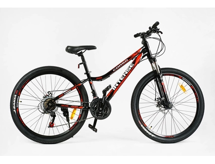 Велосипед 26 ST Corso «INTENSE» NT-26573 сталь 13", (к-т Saiguan) чорно-червоний