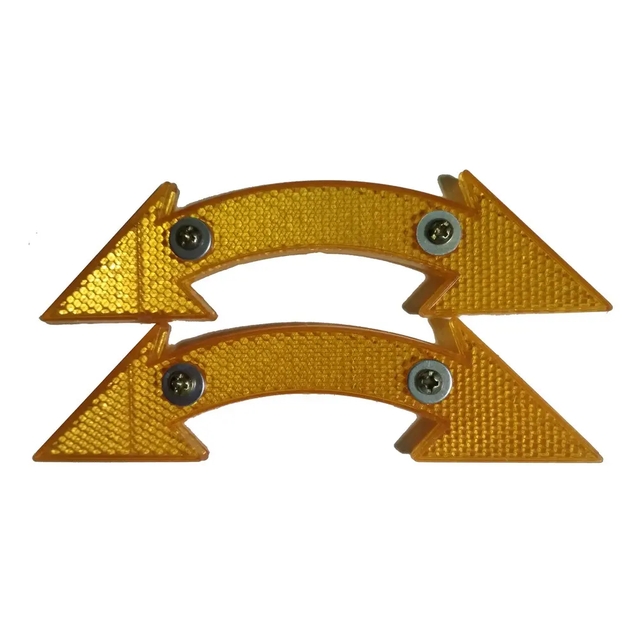 Катафот на спиці пластмасовий "Стрілка" помаранчевий фото westvelo.com