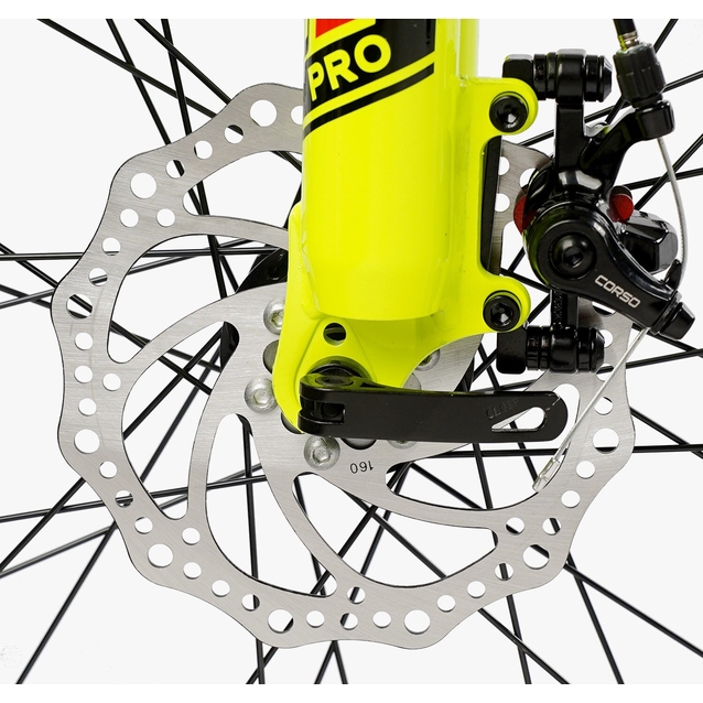 Велосипед 26 AL Corso «NEXT» NX-26400 алюміній 13", (к-т SHIMANO) чорно-жовтий фото westvelo.com
