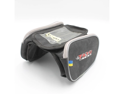 Сумка на раму + місце для телефону TATU-BIKE (В715) двосекційна, чорний