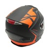 Мото шолом, закритий (S 55-56) F2 М61 чорно-помаранчевий, матовий з відкидними окулярами фото westvelo.com