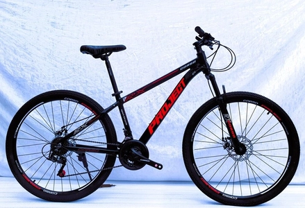 Велосипед 27.5 AL Corso «PROJECT» C-27832 алюміній 15", (к-т SunRun) чорно-червоний