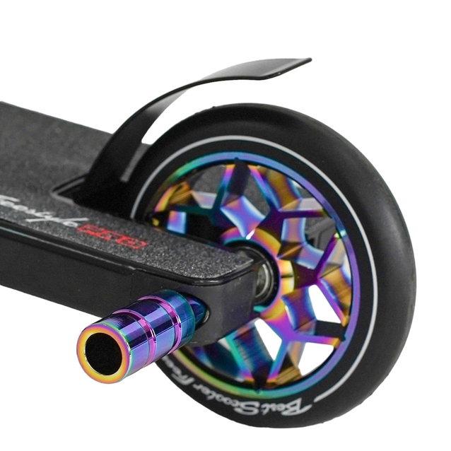 Самокат трюковий Best Scooter «FREESTYLE» N-43005 чорний, HIC-система, пеги, AL диск та дека, колеса PU Ø120mm, ширина керма - 58 см фото westvelo.com