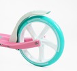 Самокат дитячий 2-х колісний, PU Skyper «SIRIUS» S 29994 рожево-бірюзовий, Ø200mm, 1 амортизатор, ручне гальмо фото westvelo.com