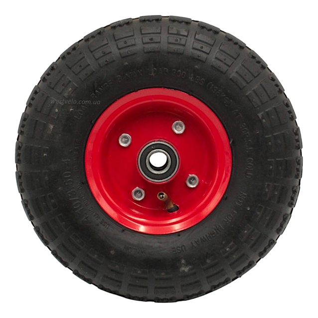 Колесо тачки "4" 4.10/3.50-4 під вісь Ø16 фото westvelo.com