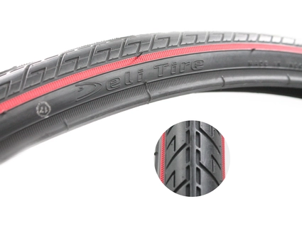 Покришка турист 28-622 DELI TIRE Індонезія (269) червона смуга