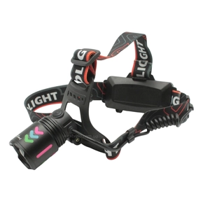 Ліхтар налобний на usb зарядку,Bailong BL-8096-4, Type-C.(білим,червоним,зеленим та синім світлом)