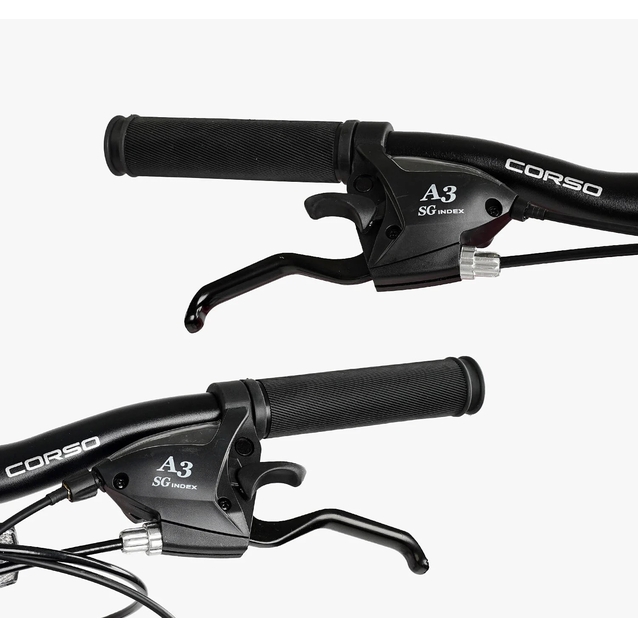 Велосипед 24 ST Corso «GENESIS» G-24764 сталь 11", (к-т Saiguan) чорний фото westvelo.com