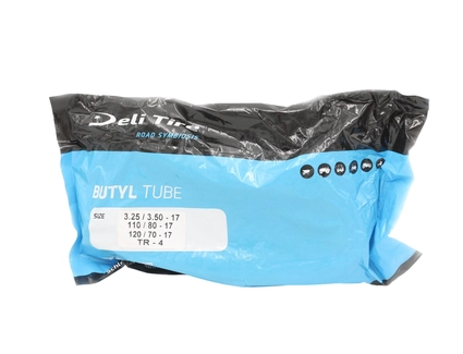 Камера "17" 3.25/3.50-17 (110/80-17 120/70-17) DELI TIRE Індонезія (TR-4)
