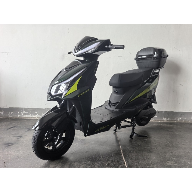 Електроскутер Corso «GTS-RR» GTS-805595, двигун 2000W, акумулятор 72V/32Ah літій-залізо-фосфатний, графітово-жовтий, колеса 10" фото westvelo.com