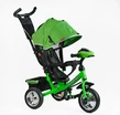Дитячий велосипед 3-х колісний з батьківською ручкою, з дашком, колеса - EVA (піна) Best Trike 6588/68-945 салатово-чорний фото westvelo.com
