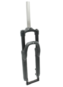 Вилка 24 аморт. безрізьб. CROSSER, локаут, під disk, шток Ø28.6 L-195mm чорна матова, сталева