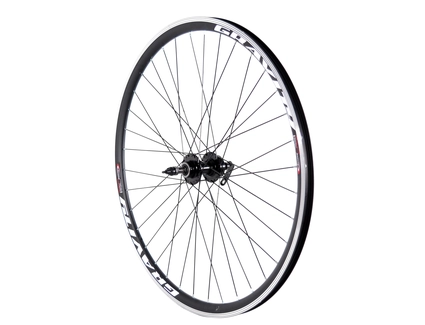 Колесо 28-29 зад, обід 2-ний чорний, втулка AL. NECO MS31R, на промах чорна, диск 6 болтів, ексцентрик, чорна спиця