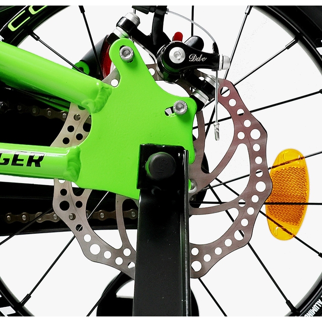 Дитячий велосипед 16 AL Corso «TAYGER»  TG-70411 алюмінієва рама, дискові гальма, салатовий фото westvelo.com