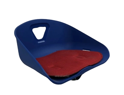 Крісло дитяче, пластик, на пряму раму, плоске, синє