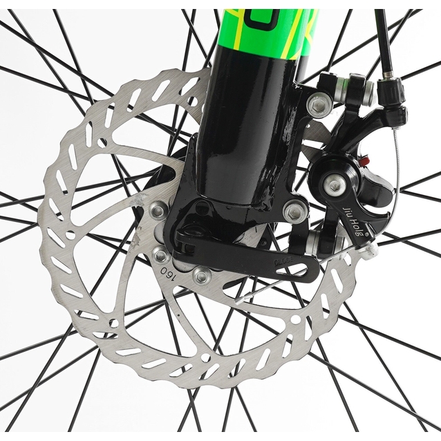 Велосипед 26 AL Corso «PULSAR» PL-26031 алюміній 13", (к-т SHIMANO) сіро-салатовий фото westvelo.com