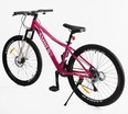 Велосипед 27.5 ST Corso «AMBER» MB-45744 сталь 15", (к-т SHIMANO) рожево-білий фото westvelo.com