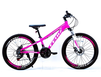 Велосипед 24 AL Corso «FENIX» FX-24577 алюміній 11", (к-т SunRun) рожевий