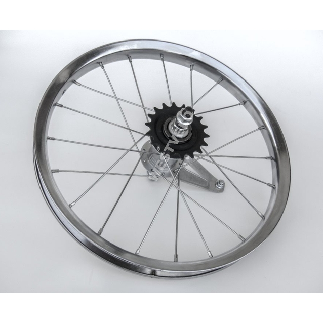 Колесо 16 зад обід нікель, вт. Falcon + к-т фото westvelo.com