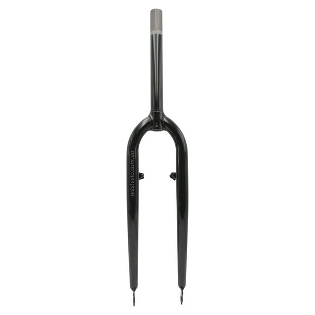 Вилка 28 сталева шток Ø28.6 з кріпленням V-brake, чорна L-240mm р.з L-57mm фото westvelo.com
