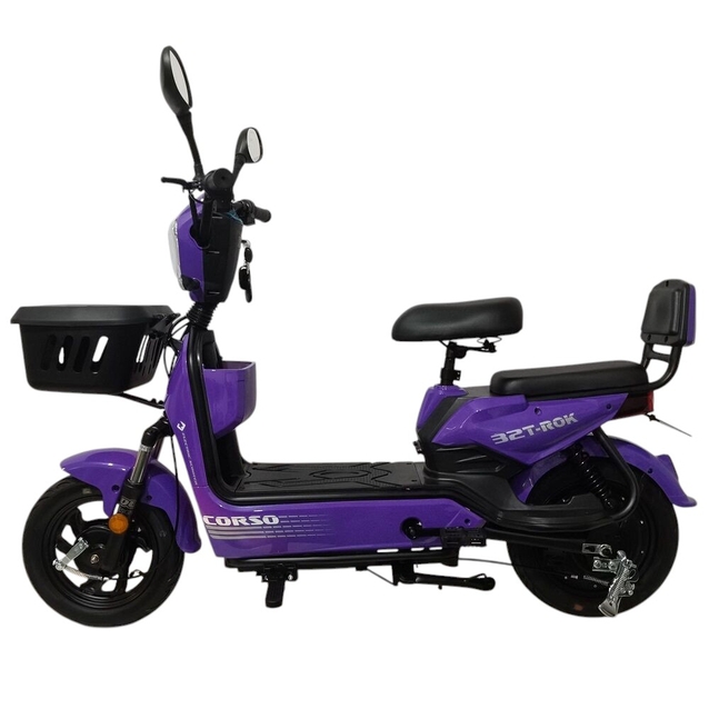 Електроскутер Corso «T-ROK32» TR-036790, двигун 500W, акумулятор 48V/20Ah фіолетовий