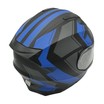 Мото шолом, трансформер (S 55-56) F2 162 чорно-синій, матовий з відкидними окулярами фото westvelo.com