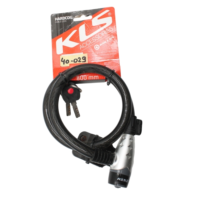 Замок на ключ KLS (Hardcoil) Ø-15mm L-800mm з кріпленням на раму фото westvelo.com