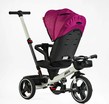 Дитячий велосипед 3-кол з батьківською ручкою, з даш, PU BestTrike «MARCO» 9155/365-18 рожево-білий, поворотне сидіння, складне кермо, кошик, телескопічна ручка, фара музична фото westvelo.com