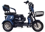 Трицикл Corso «LOGAN PRO» LN-220587, двигун 1200W, акумулятор 72V 28Ah графеновий, синій + 1 ящик. акум, колеса 10" фото westvelo.com
