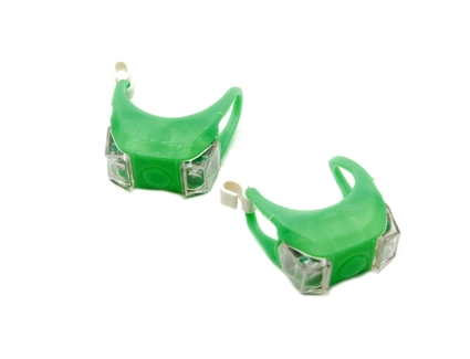 Мигалка силікон №009 2шт. на батарейці, зелена