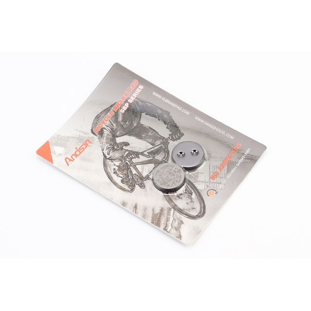 Колодки гальмівні дискові № 16 ANDSON (YL-1005) чорні фото westvelo.com