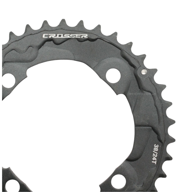 Зірка шатунів передня накладна AL CROSSER чорна на 38T 12S фото westvelo.com