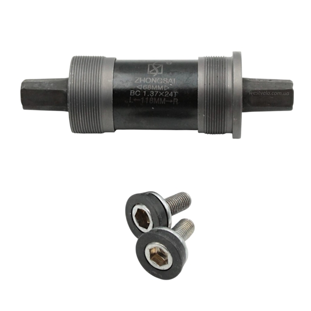 Картридж 118х68мм. квадратний вал, на болт під 6-гранник фото westvelo.com