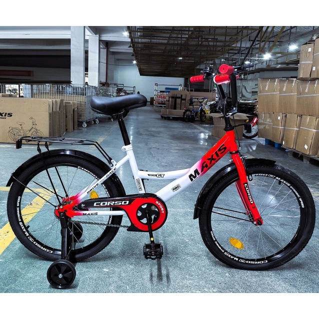 Дитячий велосипед 20 ST Corso «MAXIS» MX-89782 біло-червоний фото westvelo.com