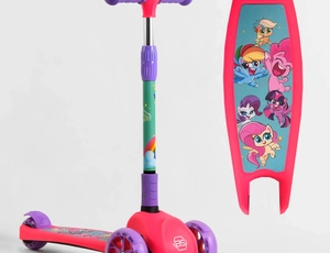 Самокат дитячий 3-х колісний, Best Scooter «MY LITTLE PONY» 68055 рожевий