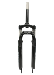 Вилка 26 аморт. безрізьб. CORSO (128) Ø28.6mm, disk. шток L-200mm чорно-сіра глянцева