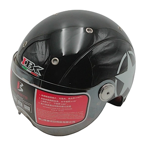 Мото шолом, відкритий (L) "IBK" 033 STAR, чорний