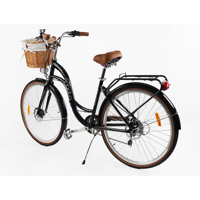 Міський велосипед 28 AL Corso «SONATA» SN-28033 алюміній 18", (к-т SHIMANO) чорний (+к/к/б) фото westvelo.com