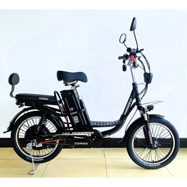 Електровелосипед 20 AL Corso «POWERFULL» FW-76922, алюміній, двигун 700W, акумулятор 48V20Ah літієвий, темно синій фото westvelo.com
