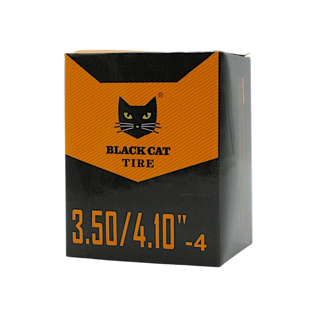 Камера "4" 4.10/3.50-4 BLACK CAT (TR-87) кривий ніпель фото westvelo.com