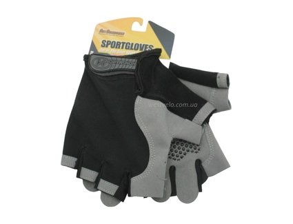 Рукавиці "L" (21-22 см) HONGMAILONG GEL чорно-сірі (357)