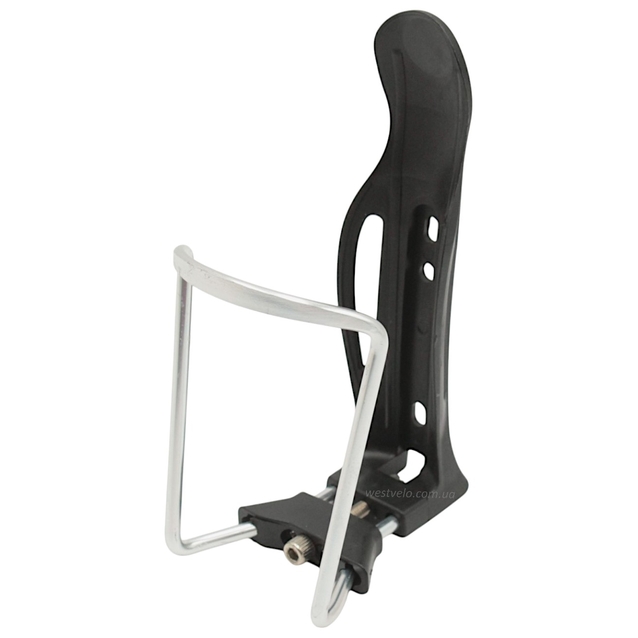 Фляготримач пластик-алюміній, чорний фото westvelo.com
