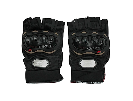 Мото рукавиці (XL) "PRO BIKER" (MCS‑04) чорні (з відкритими пальцями )