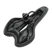 Сідло мтв AVANTI AFT-84 GEL, з отвором, чорне з синьою смугою фото westvelo.com