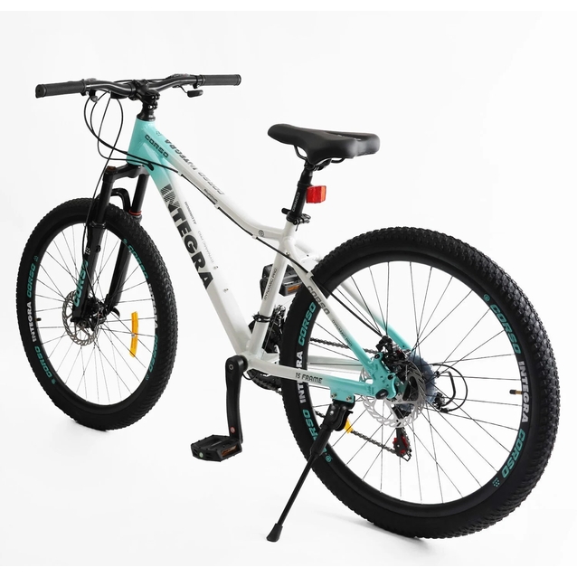 Велосипед 26 AL Corso «INTEGRA» NG-26144 алюміній 15", (к-т SHIMANO) біло-блакитний фото westvelo.com