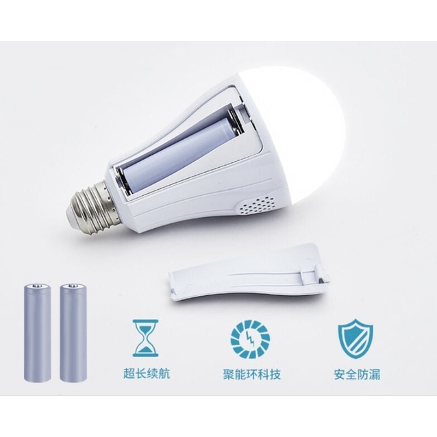 Лампа світлодіодна акумуляторна 20 W (72055) LED A ( холодне світло, працює від мережі та від акумуляторних батарейок, 2 батареї 5000 mWh, 3.7 V фото westvelo.com