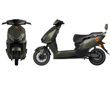 Електроскутер Yadea «GT25» 049, двигун 1400W, акумулятор 72V 23Ah графеновий, оливковий, колеса 10"