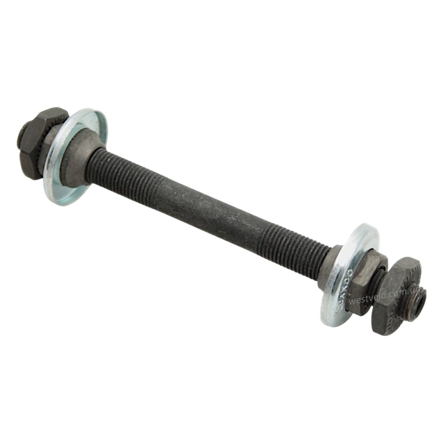 Вісь передньої втулки мтв з диркою під ексцентрик з конусами QUANDO L-108мм/М9 фото westvelo.com